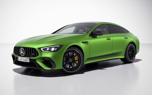 a green mercedes coupe